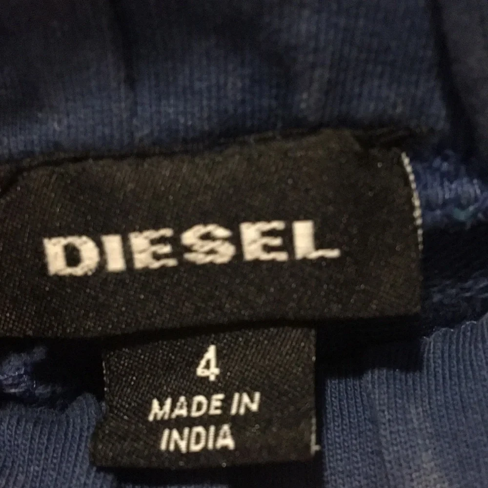 Diesel boys drawstring PullOn graphic Sweat Shorts fine tie dye pockets size 4